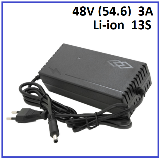 Зарядний пристрій Voltronic для Li-ion 48V (54.6) 13S до 3A штекер 5.5х2.5, фото 1