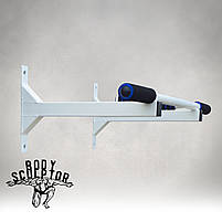 Турнік настінний цільний №1 з м'якими ручками\ Білий Рівний, фото 2