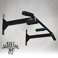 Турнік настінний цільний №1 з м'якими ручками \ Чорний, фото 3