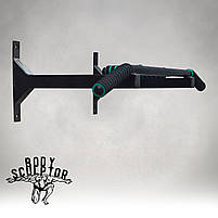 Турнік настінний цільний №1 з м'якими ручками \ Чорний, фото 4