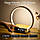 Настільна лампа Morwealth із сенсорним димером і будильником, нічник, 10 Вт бездротова зарядка, дисплей, біла, фото 2