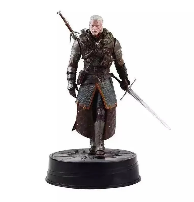 Фігурка Геральта з равії The Witcher 3 статуетки Відьмака 25 см, іграшка Geralt у коробці, фото 1
