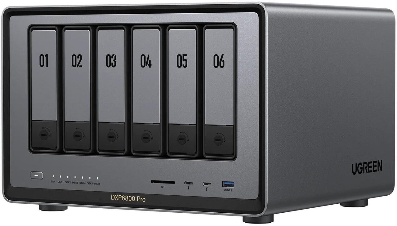Файловий NAS сервер Ugreen NASync DXP6800 Pro 8GB RAM , Гарантія, фото 1