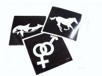 Трафарети для тату 6х6 см