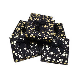 Коробка для набору Золотий горох чорний