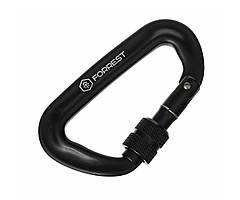 Карабін Forrest D-shape Lorck Climbing Carabiner 81x50мм Black