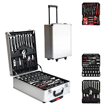 Набір інструментів [186 елементи / Валіза 3 рівня / Cr-V]