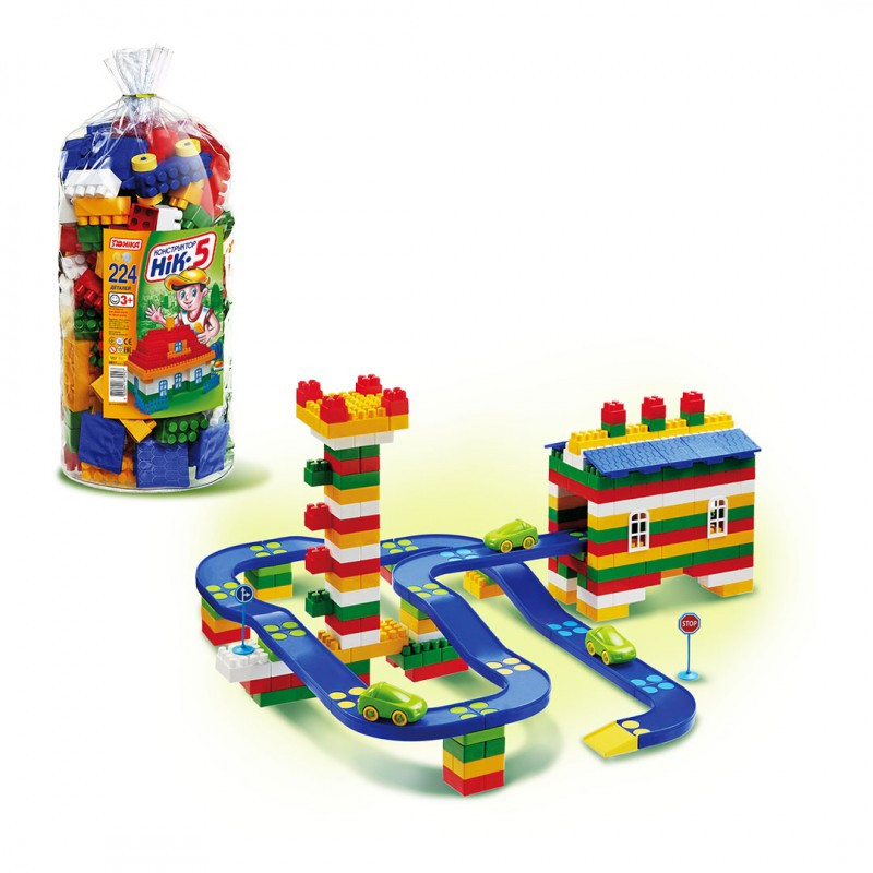 Конструктор "НІК-5" (224 діт.) (паяний кульок) 0927 Юніка, фото 1