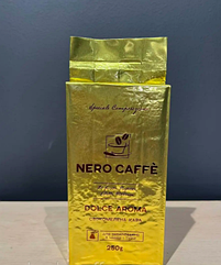 Кава натуральна мелена 250г DOLCE AROMA Nero Caffe 90/10 (арабіка/робуста)