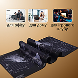 Коврик для мишки комп'ютерний, килимок для мишки, коврик для мишки и клавіатури Hechpro (87Е8), фото 3