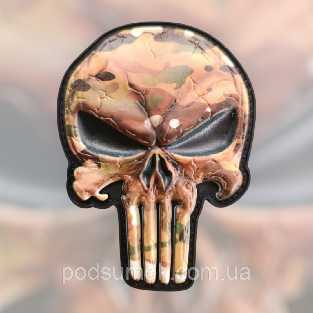 Шеврон ПВХ КАРАТЕЛЬ 5 3D на липучці для велкро патч гумовий, фото 1