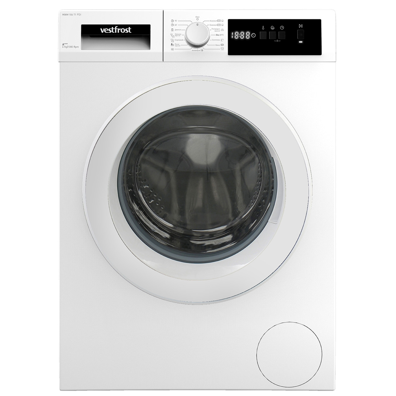 Пральна машина Vestfrost MWM 106 T1 PDI ( Білий ) DS, фото 1