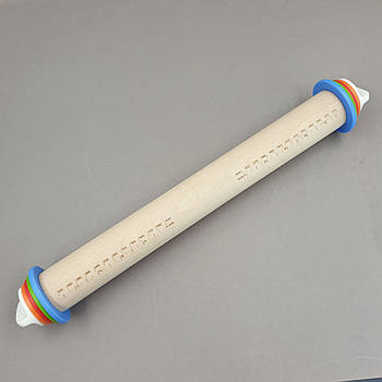 Качалка дерев'яна з регулювальними кільцями та знімними ручками 35 см