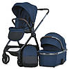Універсальний візочок 2в1 El Camino RIVIERA ME 1183 Iris Blue Синя, фото 8