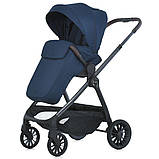 Універсальний візочок 2в1 El Camino RIVIERA ME 1183 Iris Blue Синя, фото 6