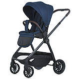 Універсальний візочок 2в1 El Camino RIVIERA ME 1183 Iris Blue Синя, фото 8