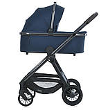 Універсальний візочок 2в1 El Camino RIVIERA ME 1183 Iris Blue Синя, фото 10