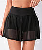 Спідниця-шорти міні з шифону, фото 3