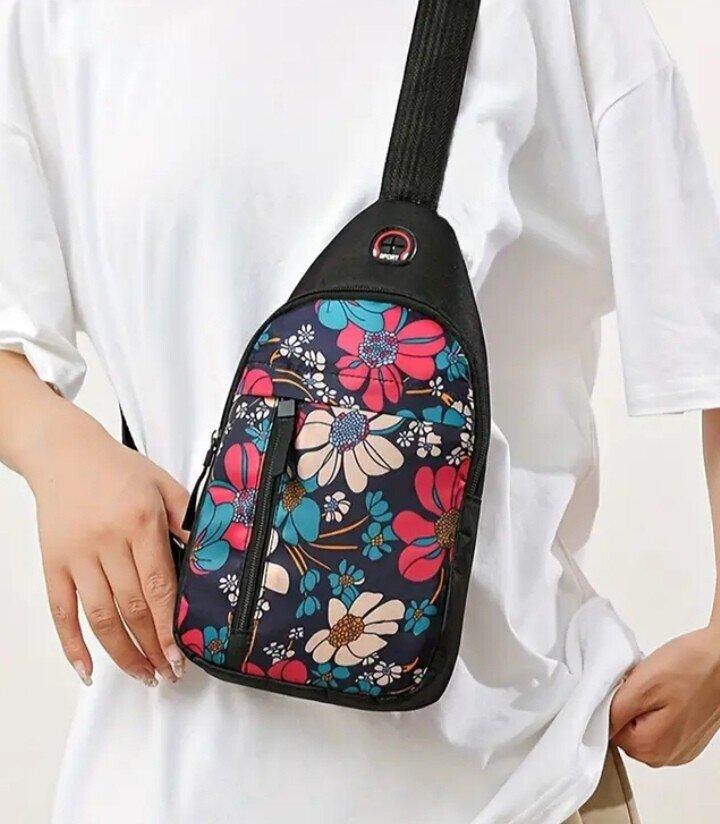 Жіноча сумка слінг нагрудна сумочка, фото 1