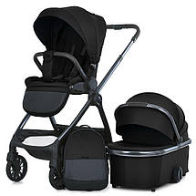 Універсальний візочок 2в1 El Camino RIVIERA ME 1183 Jet Black Чорна, фото 5