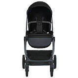 Універсальний візочок 2в1 El Camino RIVIERA ME 1183 Jet Black Чорна, фото 3