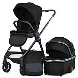 Універсальний візочок 2в1 El Camino RIVIERA ME 1183 Jet Black Чорна, фото 9