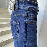 Джинси чоловічі класичні котон прямі 33 сині, фото 8