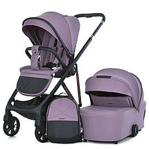 Універсальний візочок 2в1 El Camino COIL ME 1190 Grape Pink Рожева, фото 3