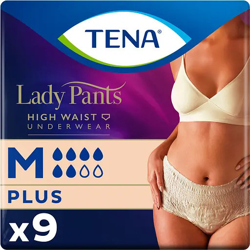 Урологічні труси для дорослих Tena Lady Pants Plus Medium для жінок 9 шт