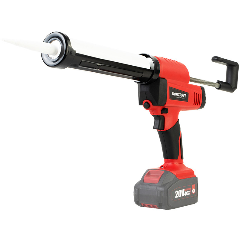 Акумуляторний пістолет для герметика WORCRAFT CCG-S20LiA без АКБ і ЗП, для силікону, клею, фото 1