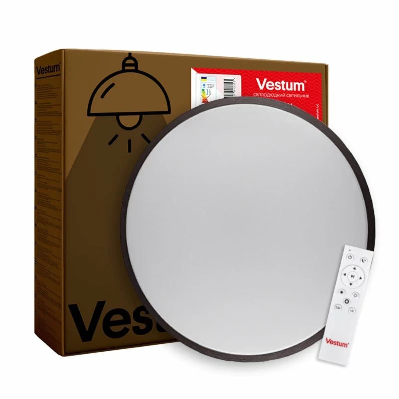 LED світильник Vestum RING 80W 3000-6500K з д/к матовий VS-91057