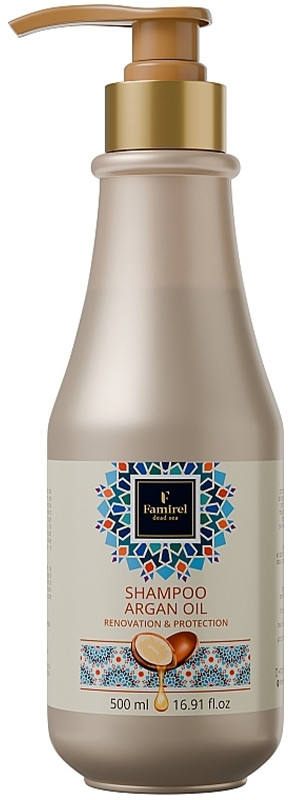 Шампунь для волосся з аргановою олією Famirel, 500 мл, фото 1
