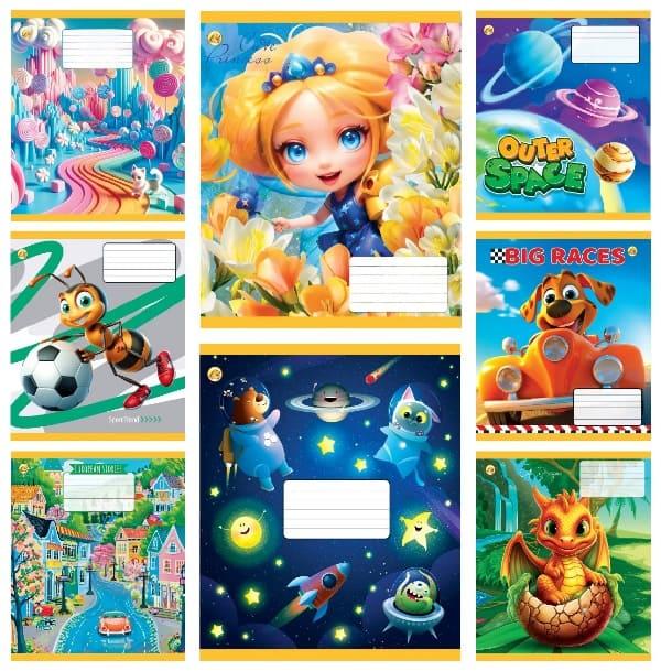 Зошит 12арк. кос.лін. /ТВ/ "Мікс 7" №ТА53118(25)(600), фото 1