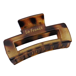 Краб для волосся матовий Barrehe La France 6,5 см коричневий 154-419