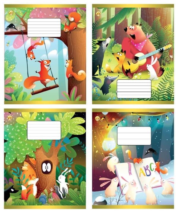 Зошит 12арк. кос.лін. /ТВ/ "Веселі пригоди" №ТА53105(25)(600), фото 1