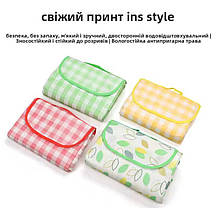 Покривало для пляжу 200*200 см, килимок для дому та пікніка 2*2 м, Водонепроникний складаний килимок, фото 4