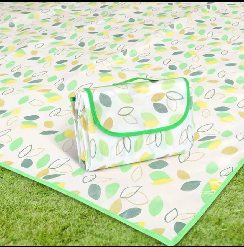 Покривало для пляжу 200*200 см, килимок для дому та пікніка 2*2 м, Водонепроникний складаний килимок