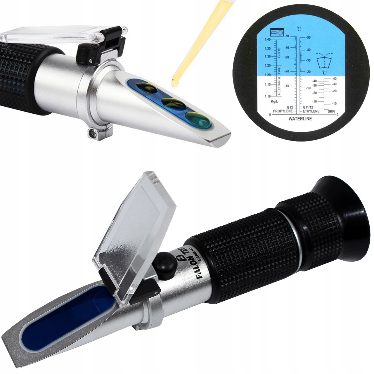 Рефрактометр для вимірювання густини з дисплеєм Kraft&Dele KD10541, фото 1