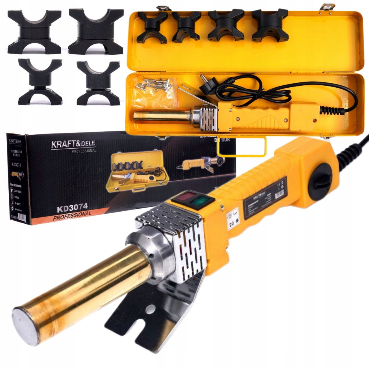 Паяльник для пластикових труб Kraft&Dele KD3074, фото 1