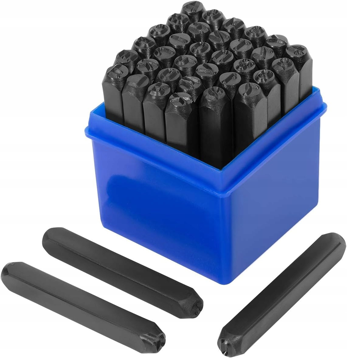 Набір із 36 штампів - літери та цифри 6 мм Silver S12101, фото 1