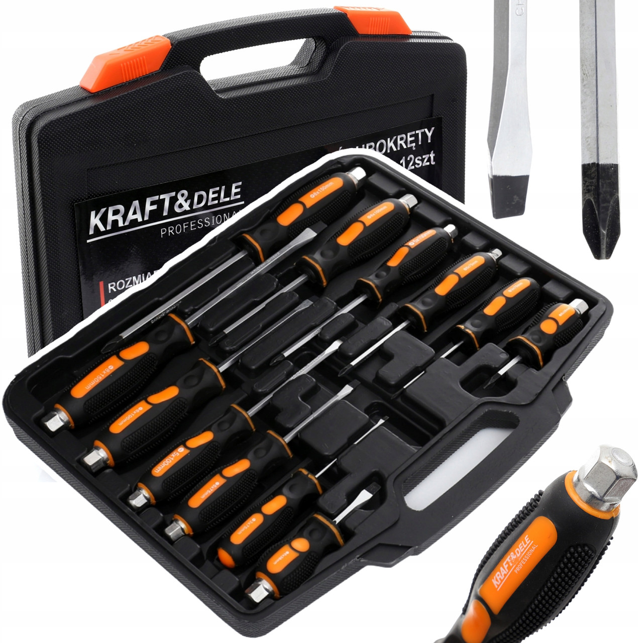 Набір викруток 12шт Kraft&Dele KD10284, фото 1