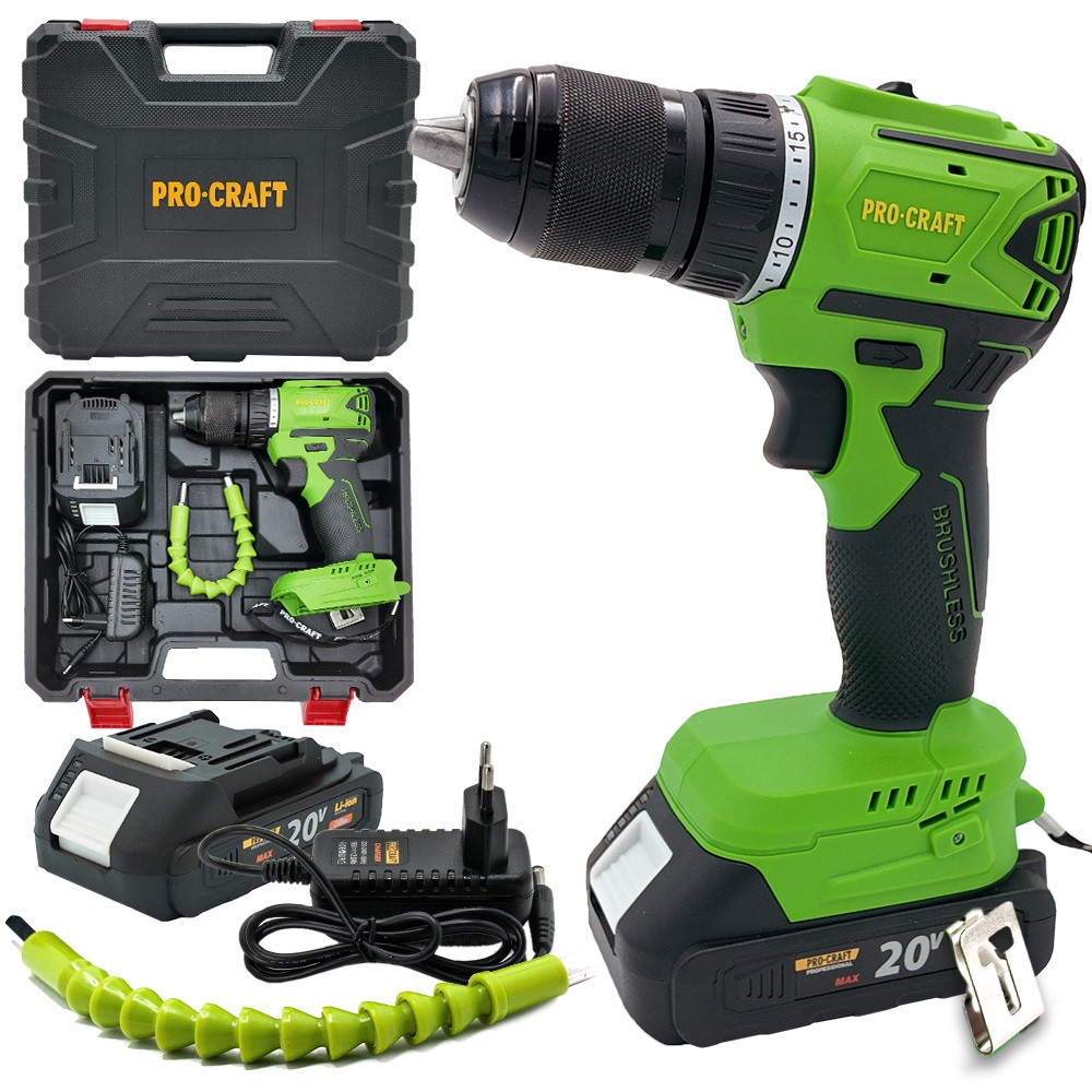 Шуруповерт акумуляторний Procraft PA18LiN (з 1 АКБ і ЗП), фото 1