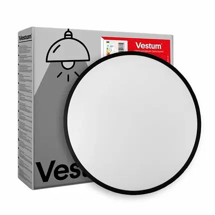 LED світильник Vestum RING 30W 4000K з д/к VS-90070, фото 1