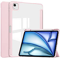 Чохол для iPad Air 13 M2 (2024) Clear Acrylic з місцем для стілусу Рожевий