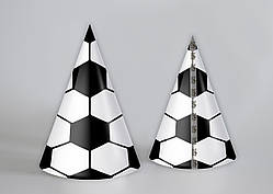 Набір ковпаків святкових принт Футбол 15см 10шт