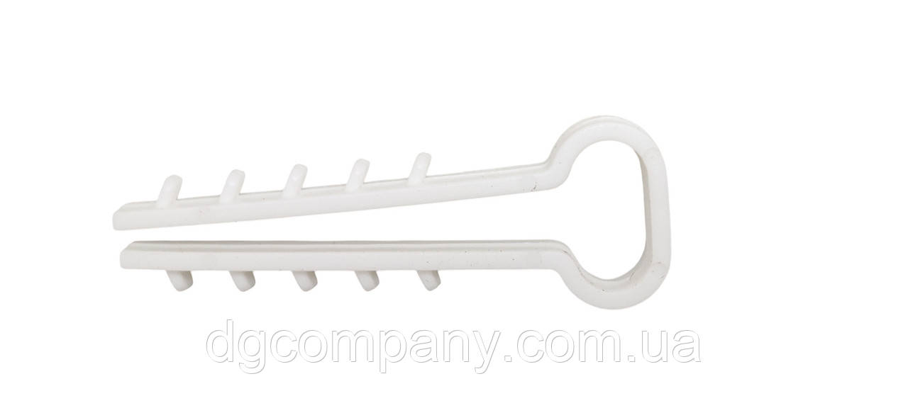 Дюпель-хомут (ялинка) для плоских дротів 10х5, 100 шт., фото 1