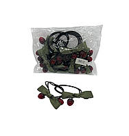 Резинка подвійна для волосся вишеньки