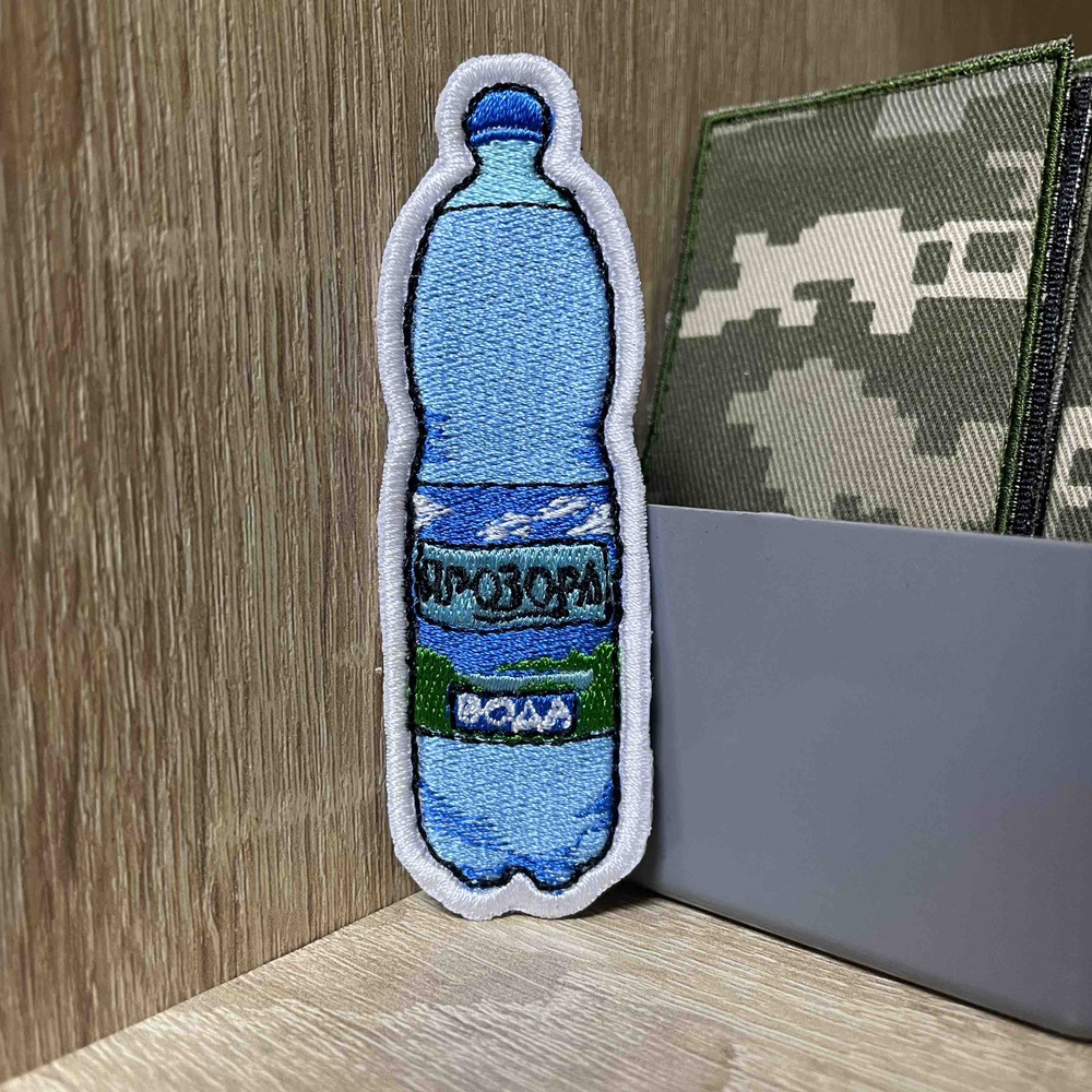 №494 Шеврон «ВОДА ПРОЗОРА» 9*2,5 см, фото 1