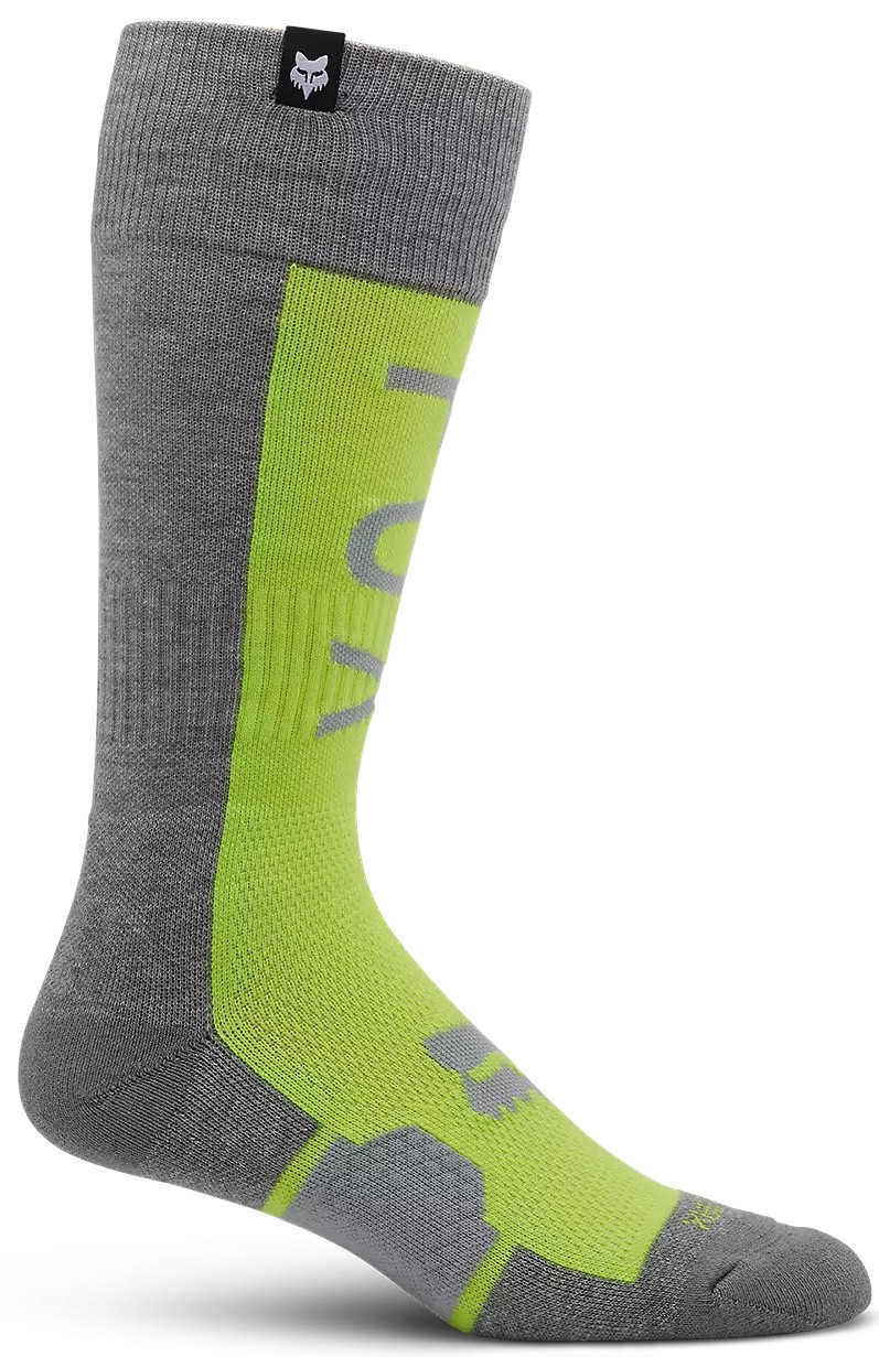 Мотошкарпетки Fox 360 Divider сірий/жовтий, M