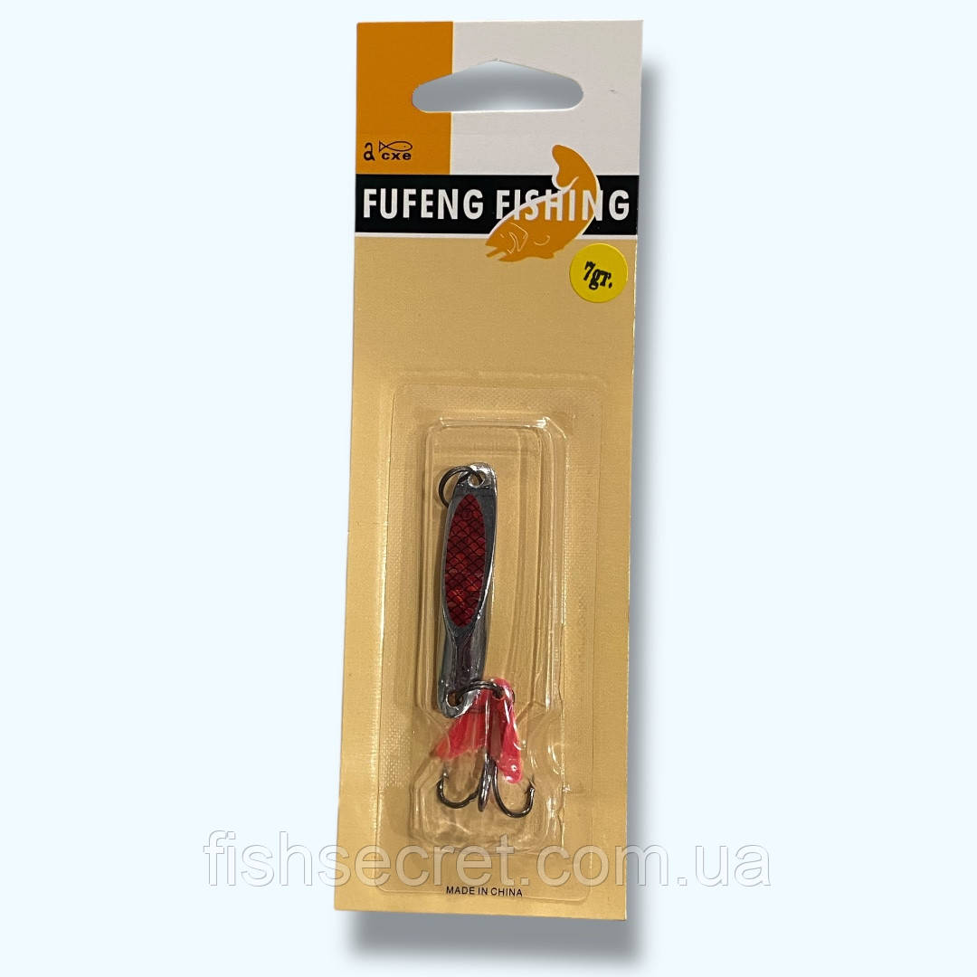 Блешня коливається кастмастер Червоний 7г., фото 1